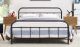 Maisie Stainless Steel Bed Frame in Brown