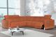 Marburg Modern Sofa with Sofa Bed/Recliner in Caramel