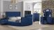 Maya Modern Bedroom Set with Vanity in Blue