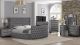 Maya Modern Bedroom Set with Vanity in Gray