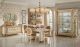 Melodia Day Dining Room Set in Gold & Beige