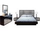 Waimea Modern Bedroom Set in Black/Grey