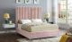Meridian Candace Velvet Bed in Pink