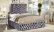 Meridian Sedona Upholstered Platform Bed in Grey