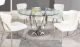 Mesa Casual Dining Room Set in Clear & White