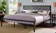 Mia Modern Fabric Bed in Brown Gray
