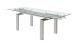 Moda Modern Extension Dining Table in Clear