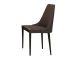 Moderna Dining Chair in Taupe with Grey Legs (Set of 2)