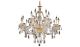 Moira Traditional 15 Lights Hanging Fixture Chandelier in Gold Finish