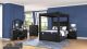 Monica Modern Bedroom Set with Vanity in Black