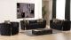 Naomi Modern Fabric Living Room Set in Black