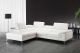 Nila A973 Premium Leather Sectional Sofa in White