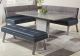 Noma Casual Dining Room Set in Blue & Gray