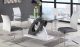 Ocala Casual Dining Room Set in Gloss Gray & White