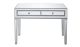 Olive Contemporary 2 Drawers Dressing Table in Antique Silver