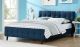 Ophelia Modern Fabric Queen Bed in Azure