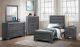 Oyster Youth Contemporary Bedroom Set in Gray Finish