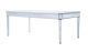 Parma Contemporary Rectangle Dining Table in Antique Silver