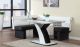 Payson Casual Dining Room Set in Clear, Black & White