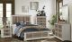 Peapack Transitional Bedroom Set in White & Gray