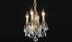 Pike Traditional 4 Lights Hanging Fixture Chandelier in French Gold Finish