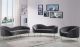 Pisa Contemporary Living Room Set in Gray