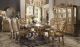 Posa Traditional Dining Room Set in Gold Patina & Bone