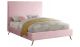 Province Contemporary Velvet Bed in Pink & Gold
