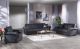 Floris Convertible Living Room Set in Santa Glory Black