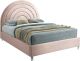 Culver Contemporary Velvet Bed in Pink