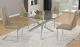 Renton Casual Dining Room Set in Clear & Taupe