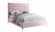 Rhode Contemporary Velvet Bed in Pink & Gold
