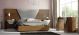 Rino Modern Bedroom Set in Walnut & Silver