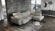 Ronda Modern Fabric Sectional Sofa in Light Grey Beige