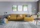 Ronda Modern Fabric L-Shape Sectional Sofa in Yellow