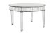 Rossie Contemporary Round Dinner Table in Silver