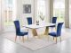 Sterling Casual Dining Room Set in White/Blue