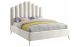 Sedona Contemporary Velvet Bed in Cream