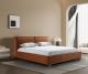 Serene Modern Bed in Chestnut