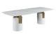 Anaheim Casual Dining Room Set in White/Gold