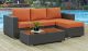 Sojourn 3 Piece Outdoor Patio Sunbrella Sectional Set in Canvas Tuscan