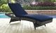 Sojourn Outdoor Patio Sunbrella Chaise in Canvas Navy