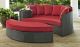 Sojourn Outdoor Patio Sunbrella Daybed in Canvas Red
