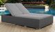 Sojourn Outdoor Patio Sunbrella Double Chaise in Canvas Gray