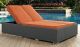 Sojourn Outdoor Patio Sunbrella Double Chaise in Canvas Tuscan