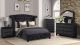 Sophia Modern Bedroom Set in Black