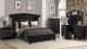 Sophia Modern Bedroom Set with Vanity in Black