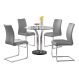 Wichita Casual Dining Room Set in Clear/Black