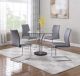 Arlington Casual Dining Room Set in Clear/Gray