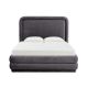 Penryn Modern Upholstered Velvet Bed in Dark Grey